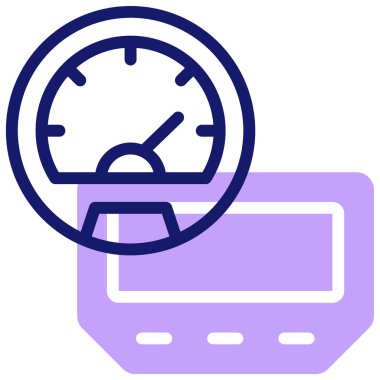 Hız web simgesi basit illüstrasyon