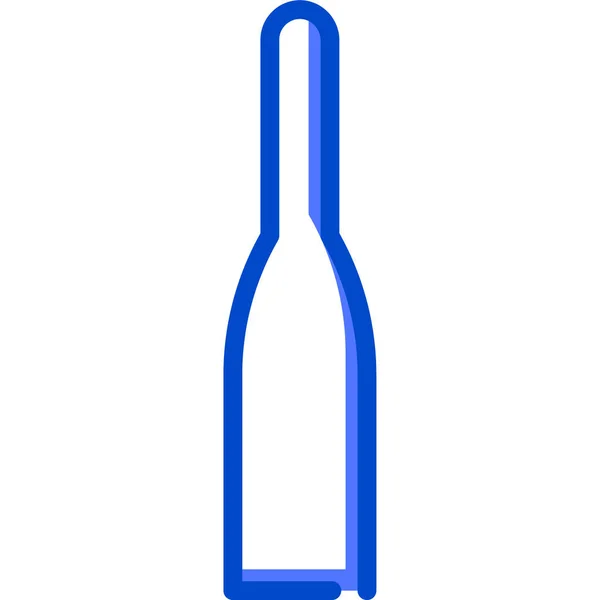Una Ampolla Icono Web Diseño Simple — Vector de stock
