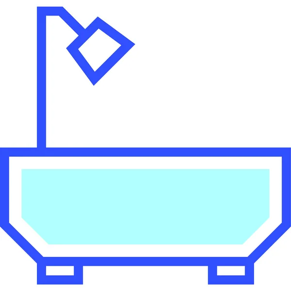 Banho Ícone Web Design Simples —  Vetores de Stock