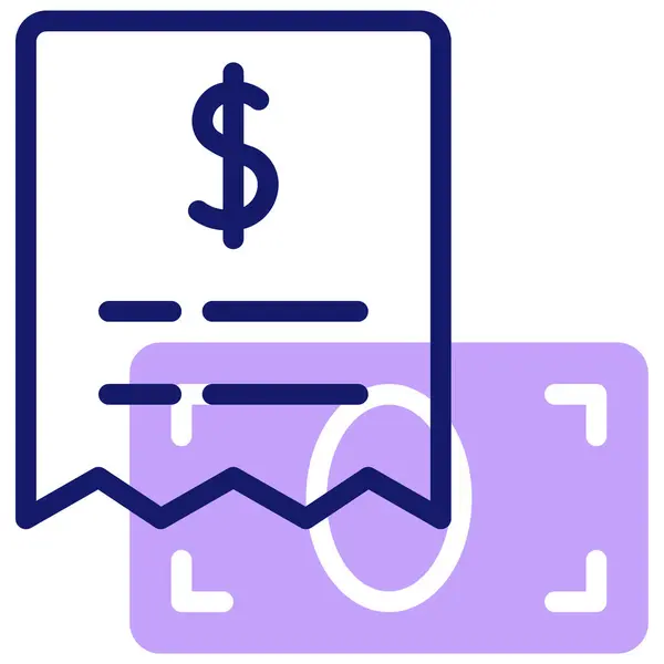 Invoice Web Icon Simple Design — Stock Vector