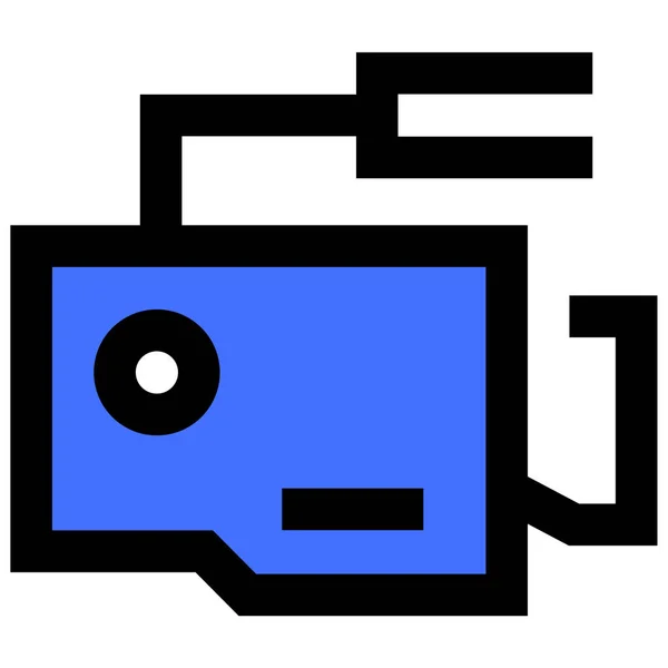 Camera Icoon Vector Illustratie Eenvoudig Ontwerp — Stockvector