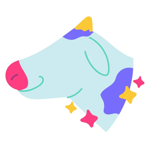 Kráva Jednoduchý Design Webové Ikony — Stockový vektor