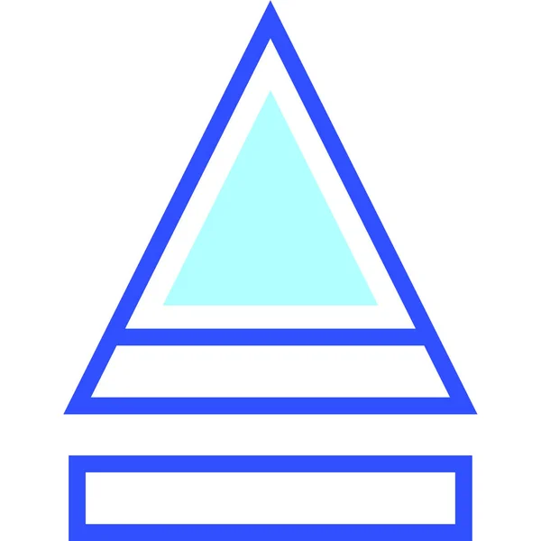 Triangle Illustration Vectorielle Icône Web — Image vectorielle