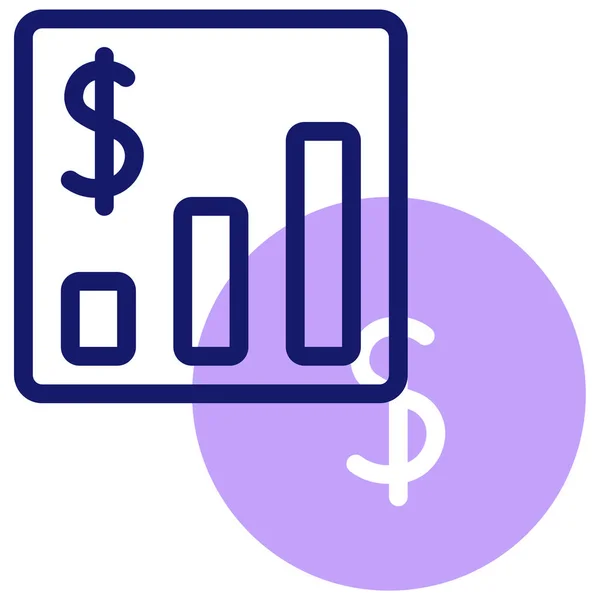 Financial Icon Vector Illustration Simple Design — Stock Vector