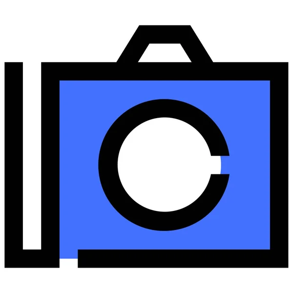 Icône Caméra Illustration Vectorielle Design Simple — Image vectorielle