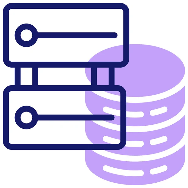 Server Web Symbol Einfache Illustration — Stockvektor
