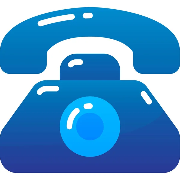 Telefon Symbol Vektor Abbildung Einfaches Design — Stockvektor