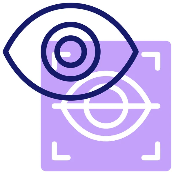 Retina Icon Vector Illustration — Stockvector