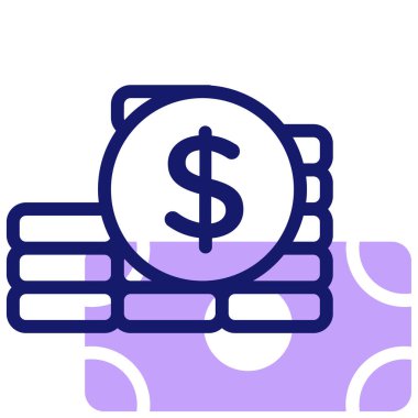 Gelir simgesi vektör illüstrasyonu