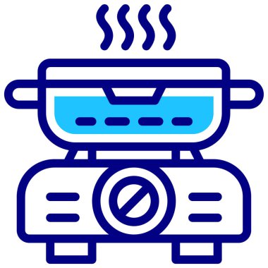 Yemek pişirmek. Web simgesi basit illüstrasyon