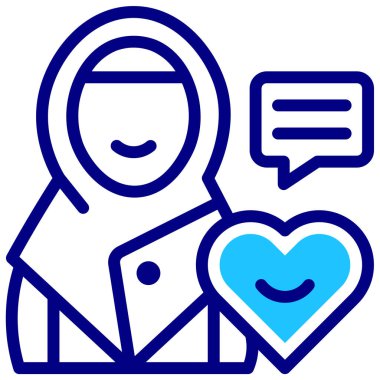 Konuş. Web simgesi basit illüstrasyon