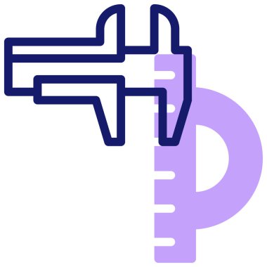 Araç işareti simgesi illüstrasyonu ölçülüyor