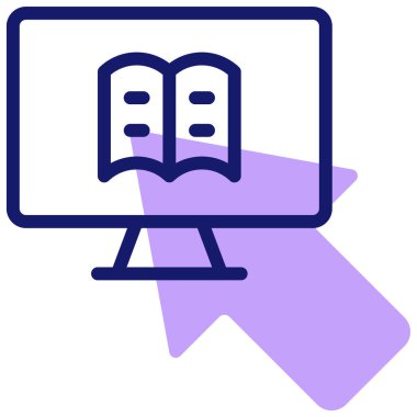 Kitap. Web simgesi basit illüstrasyon