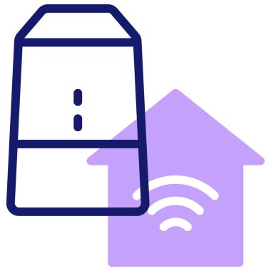 Akıllı ev. Web simgesi basit illüstrasyon 