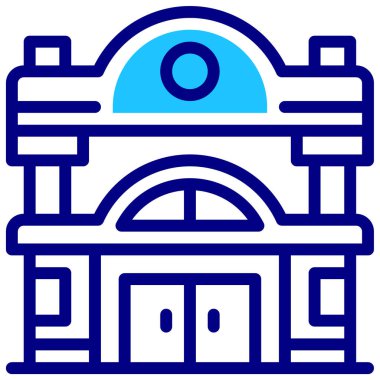 Bina. Web simgesi basit tasarım