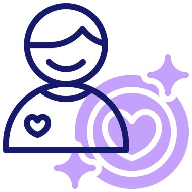 Bağış simgesi, vektör illüstrasyonu basit tasarım