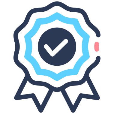 Güvenilirlik. Web simgesi basit illüstrasyon