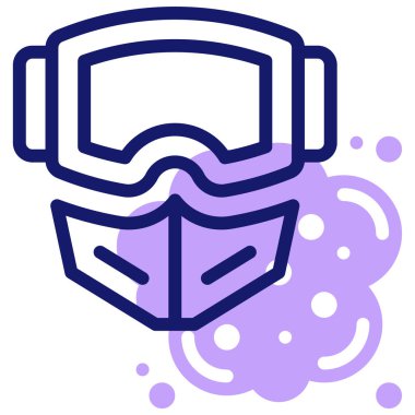 gözlük simgesi, vektör illüstrasyonu basit tasarım