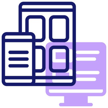 Gadget. Web simgesi basit illüstrasyon