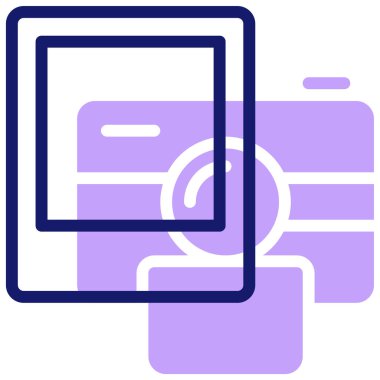 Fotoğrafçılık. Web simgesi basit illüstrasyon