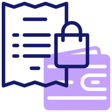 Fatura. Web simgesi basit tasarım