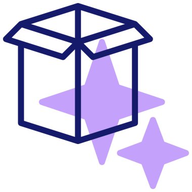 Hediye kutusu. Basit resimleme