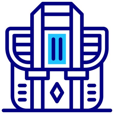 çanta simgesi, vektör illüstrasyonu basit tasarım