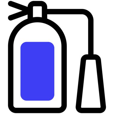 Yangın söndürme simgesi, vektör illüstrasyonu basit tasarım