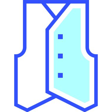 Yelek modern simge, vektör resimleme