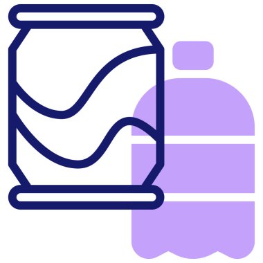 Hafif içecekler. Web simgesi basit illüstrasyon 