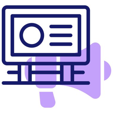 Basit tasarım web simgesi reklamı