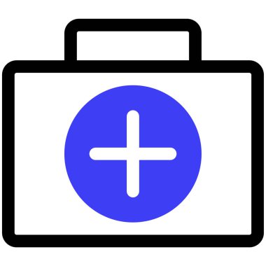 İlk yardım simgesi vektör illüstrasyonu