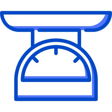 ağırlık ölçekli web simgesi illüstrasyonu