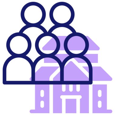 İnsanlar. Web simgesi basit illüstrasyon