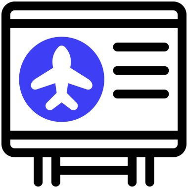 Uçak. Web simgesi basit illüstrasyon 