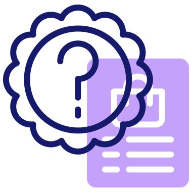 Faq. Web simgesi basit illüstrasyon