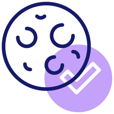 Kurabiye simgesi, vektör illüstrasyonu basit tasarım