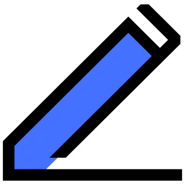 Kalem. Web simgesi basit illüstrasyon