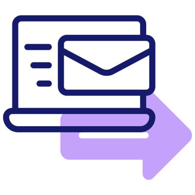 Bilgisayar. Web simgesi basit illüstrasyon