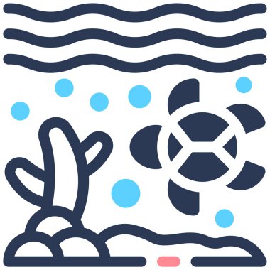 Balık. Web simgesi basit illüstrasyon