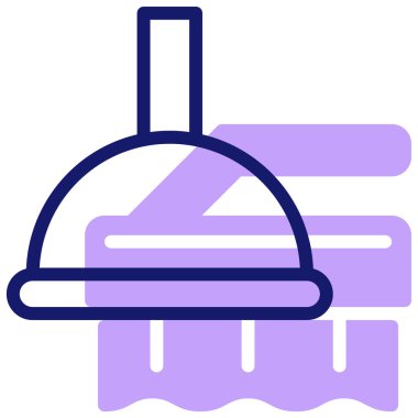 Pompacı. Web simgesi basit illüstrasyon