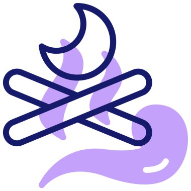 Yangın. Web simgesi basit illüstrasyon