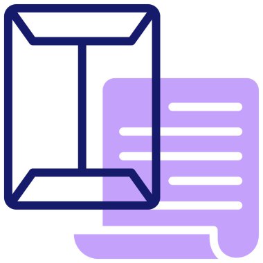 Mektup. Web simgesi vektör illüstrasyonu