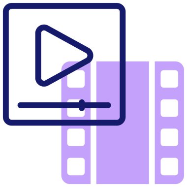 video oynatıcı simgesi, vektör illüstrasyonu basit tasarım