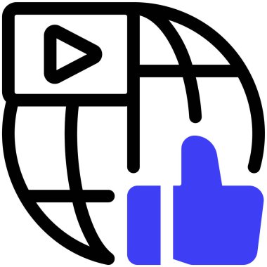 Sosyal medya konsepti simgesi, vektör illüstrasyonu basit tasarım