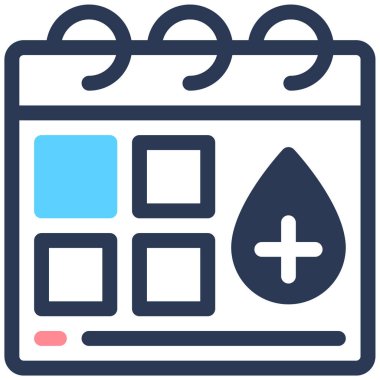 Hastane. Web simgesi basit illüstrasyon