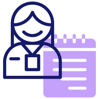 Kadın. Web simgesi basit illüstrasyon