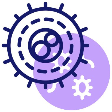 Virüs. Web simgesi basit illüstrasyon 