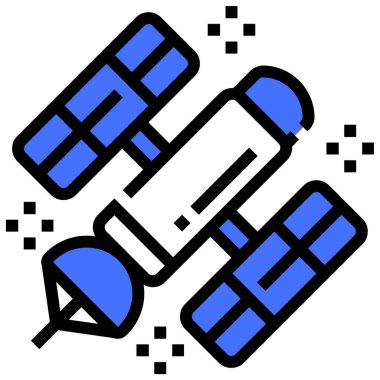 Uydu simge vektör çizim