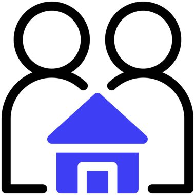 Aile simgesinin vektör illüstrasyonu